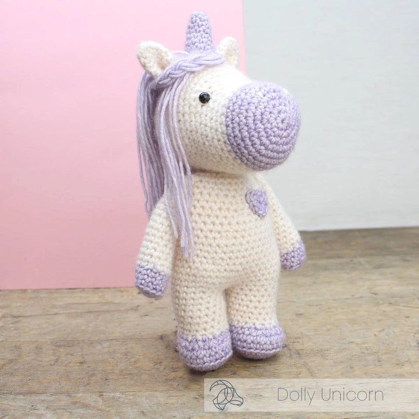 Dolly Unicorn - DIY Crochet Kit  - Hardicraft USA