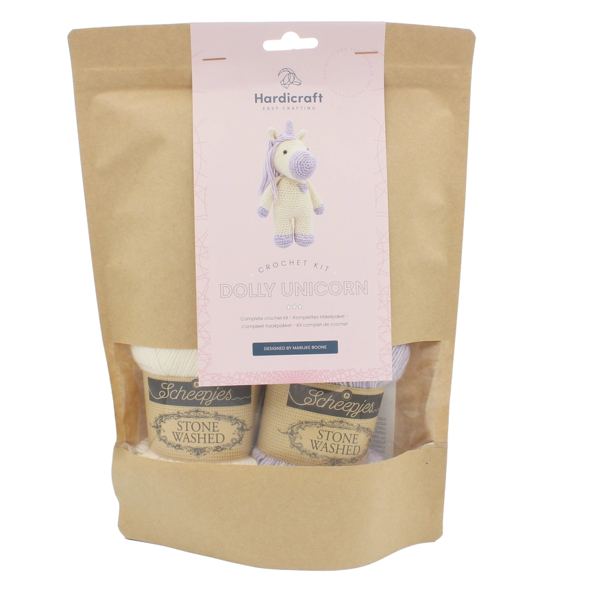 Dolly Unicorn - DIY Crochet Kit  - Hardicraft USA