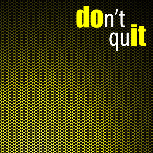 Don't Quit Neon Quote 12x12 Scrapbook Paper - Scrapbook Customs