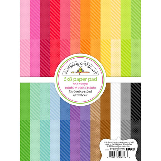 Dot - Stripe Double Sided 6 x8 Paper Pad  - Doodlebug Design