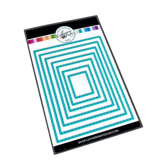 Dotted Frames Hot Foil Plate by Catherine Pooler