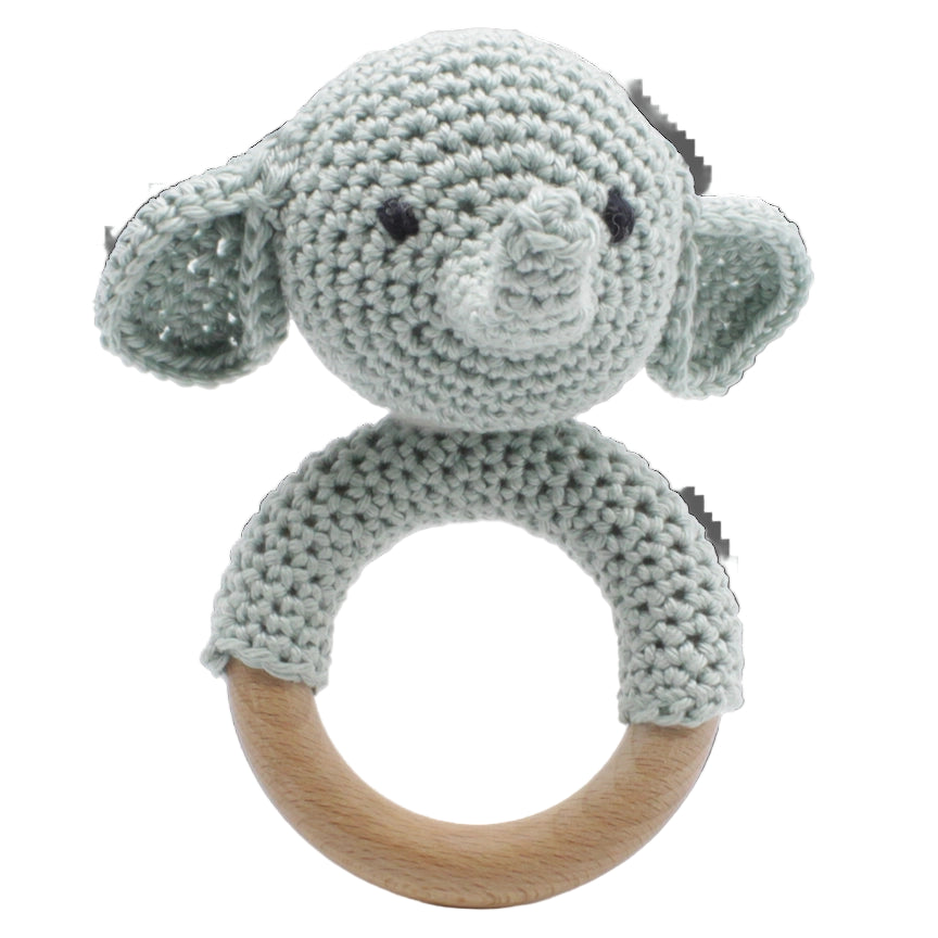 Elephant Rattle Crochet Kit DIY Handicraft USA