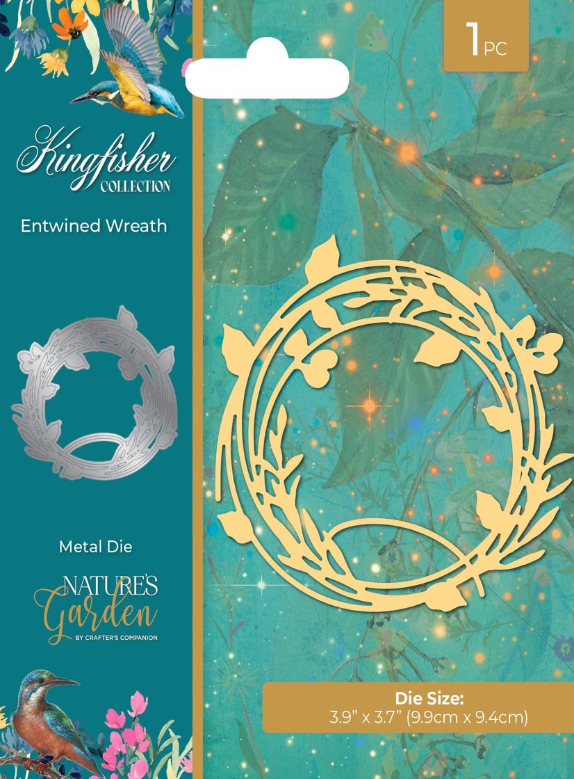 Entwined Wreath  Crafters Cmpanion Kingfisher Collection
