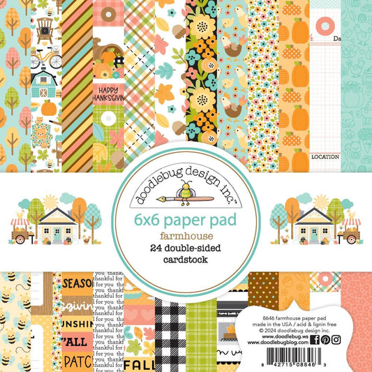 Doodlebug Farmhouse Double Sided 6x6 Pattern Paper Pad