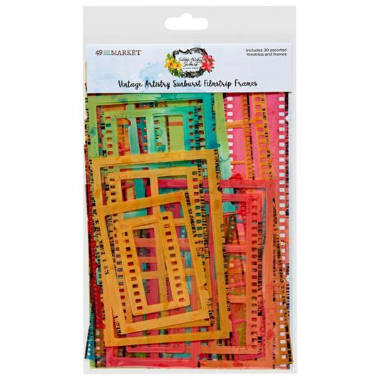 Filmstrip Frames Vintage Artistry Sunburst - 49 and Market