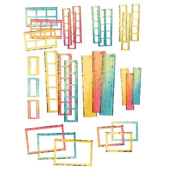 Filmstrip Frames Vintage Artistry Sunburst - 49 and Market