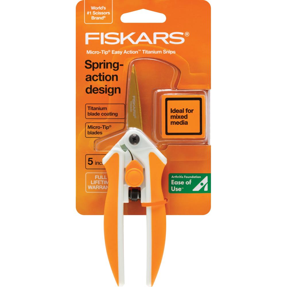 Simple Spring Action Fiskars Easy Spring Action Titanium Micro-Tip Scissors 5