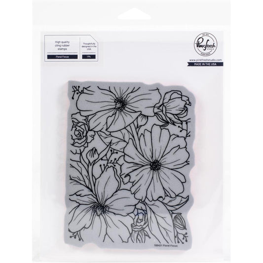 Floral Focus Stamp and Layering Stencil Set - Pinkfresh Studio