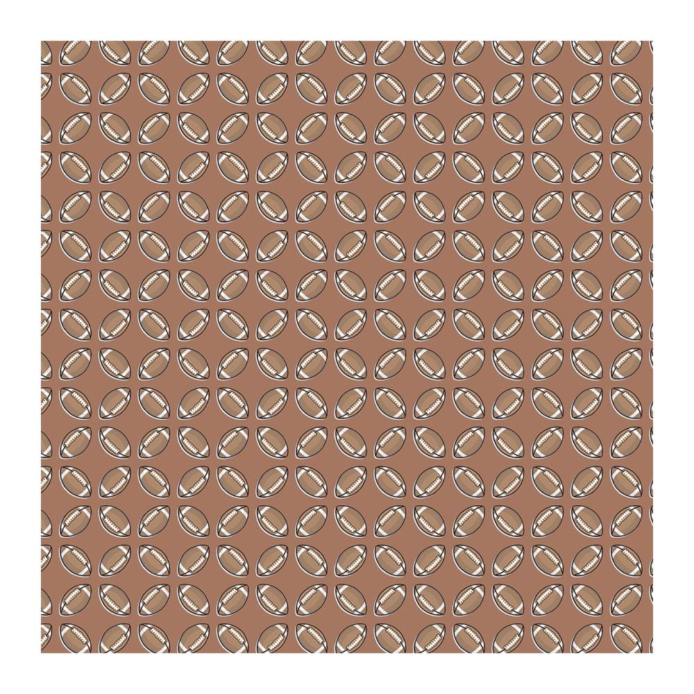 Footballs paper 12 x12 single sided for scrapbooks or handmade cards. By American Crafts