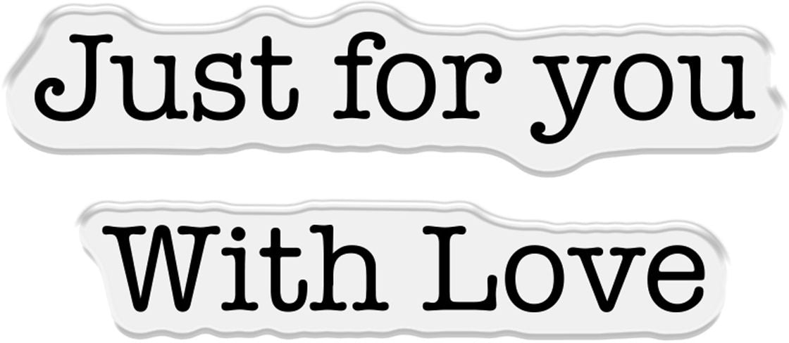 Just For You With Love Stamp and Die Set - Crafters Companion