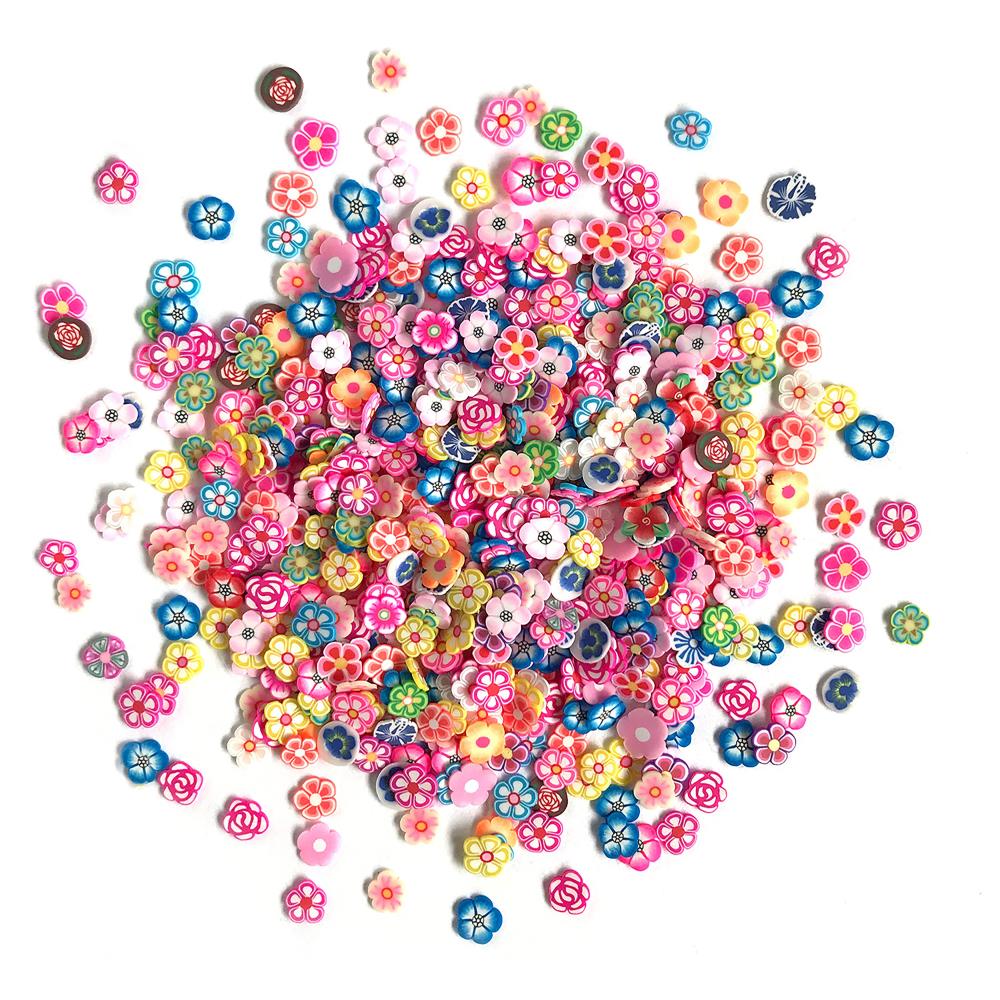 Garden Party Flowers Sprinkletz Embellishments for Crafts by Buttons Galore
