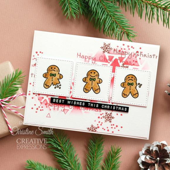 Tiny Gingerbread Men Clear Stamps 3x4 Woodware Craft Collections - Creative Expressions