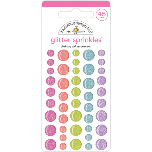Birthday Girl Glitter Enamel Dots Doodlebug