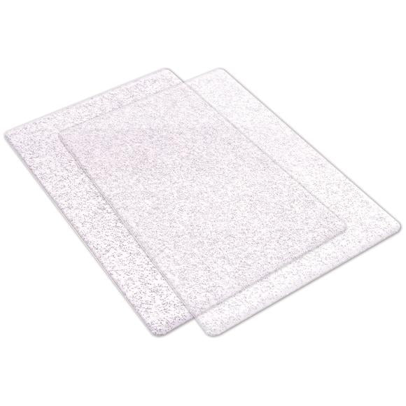 Silver Glitter Standard Cutting Pads Sizzix Big Shot - Big Kick - Vagabond 1 Pair