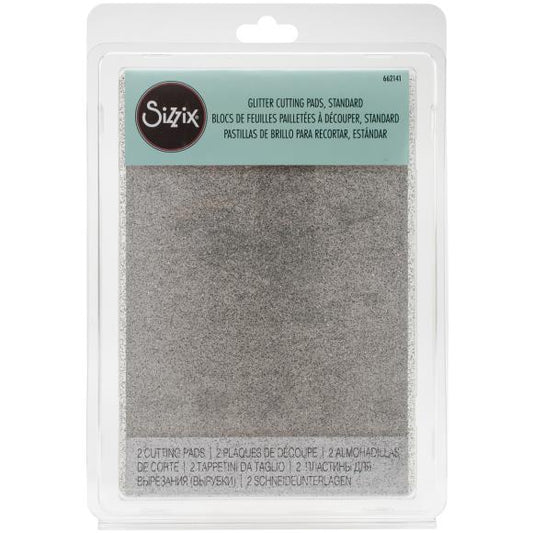 Silver Glitter Standard Cutting Pads Sizzix Big Shot - Big Kick - Vagabond 1 Pair