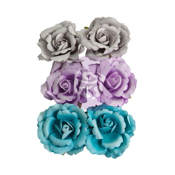 Aquarelle Dreams Glory Mulberry Paper Flowers by Prima