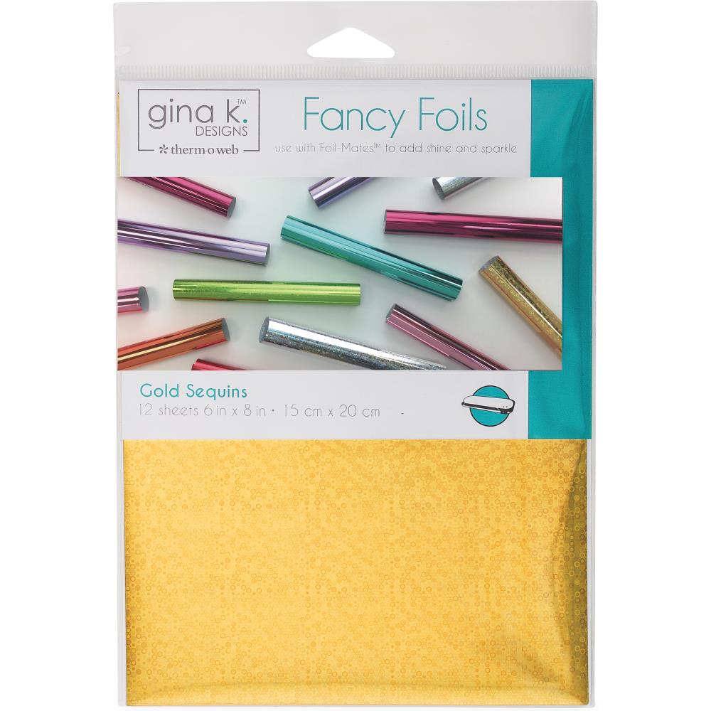 Gina K Designs - Gold Sequins Fancy Foils 6x8