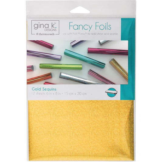 Gina K Designs - Gold Sequins Fancy Foils 6x8