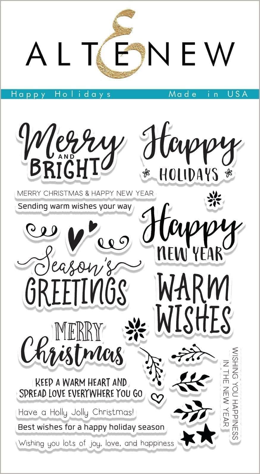 Altenew - Happy Holidays Stamp Set