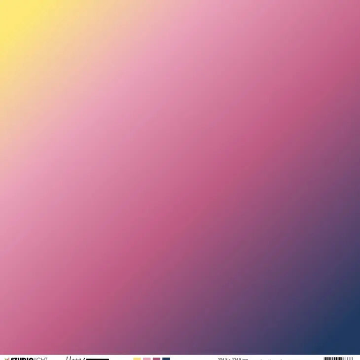 Happy Moments Gradient Colort 12x12 Scrapbook Paper by Studio Light