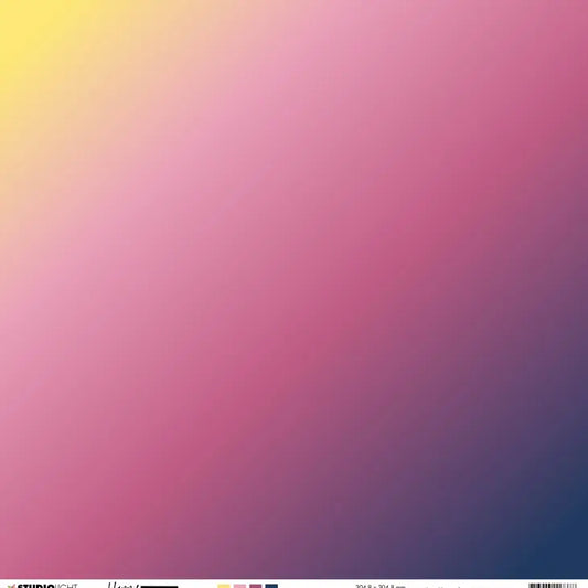 Happy Moments Gradient Colort 12x12 Scrapbook Paper by Studio Light