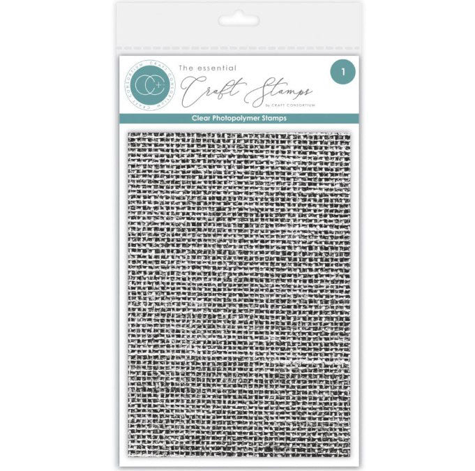 Crafters Consortium Hessian Burlap Texture Clear Stamp