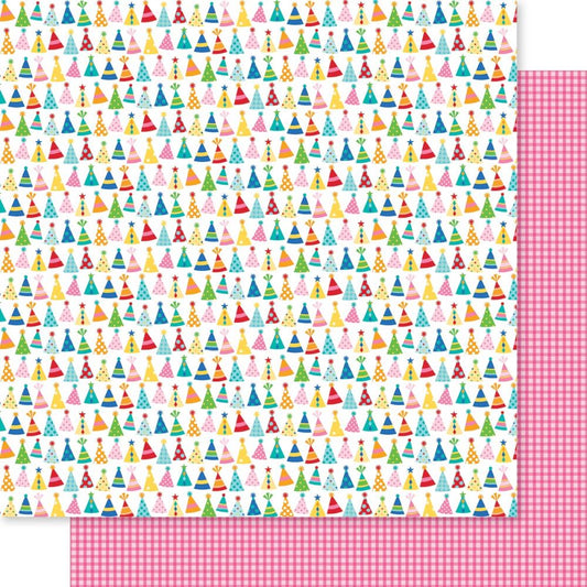 Birthday Bash Hip Hip Hooray Double Sided 12x12 Cardstock - Bella Blvd