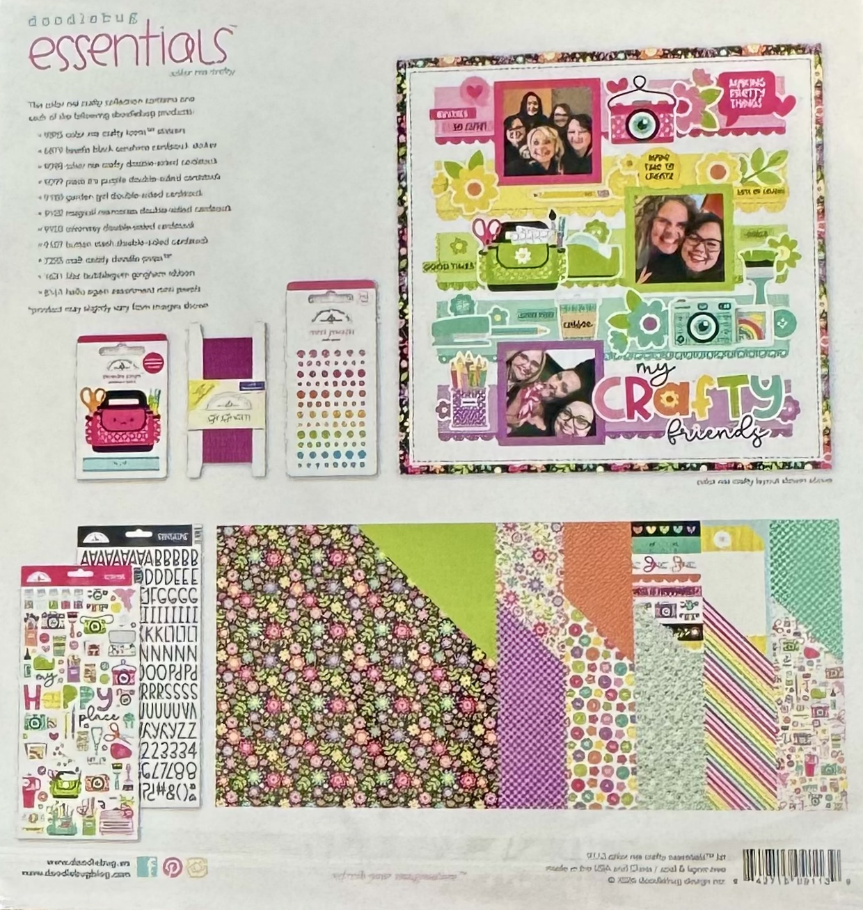 Color Me Crafty Essentials Page Kit Doodlebug Design
