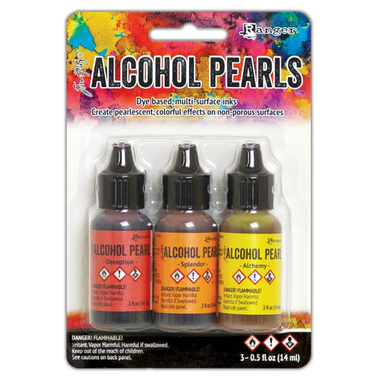 Tim Holtz Alcohol Ink Pearls Kit 1 - Deception Splendor Alchemy - Ranger
