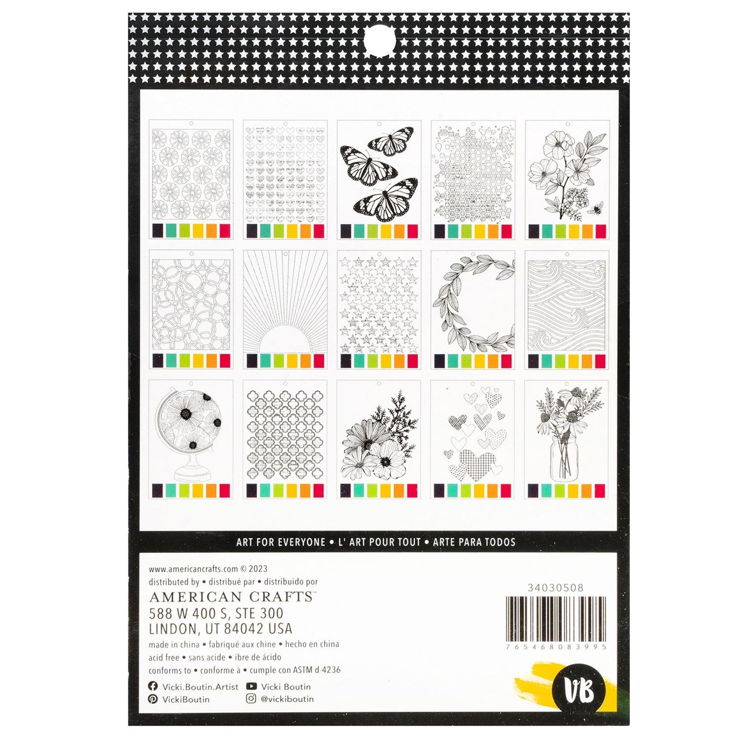 Vicki Boutin Mixed Media Watercolor Paper Pad 6"X8" 16/Pkg