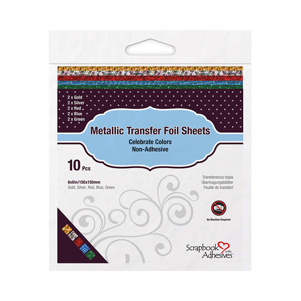 Metallic Trasfer Celebration Colors Scrapbook Adhesives