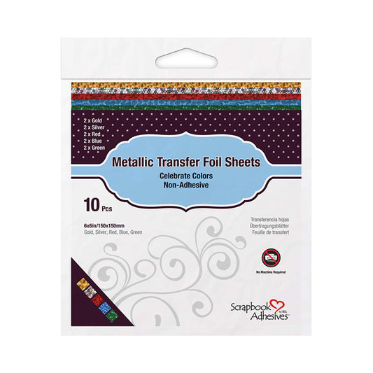 Metallic Trasfer Celebration Colors Scrapbook Adhesives