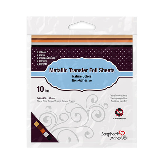 Metallic Transfer Foil Sheets Nature Colors by Scrapbook Adhesives
