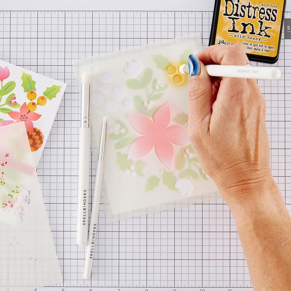 Spellbinders - Card Shoppe Essentials Collection - Mini Blending Brushes - 3 Pack