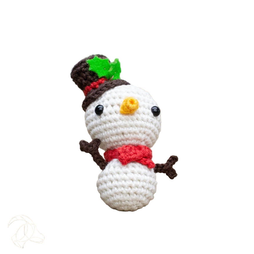 Mini Snowman Crochet Kit DIY Handicraft USA