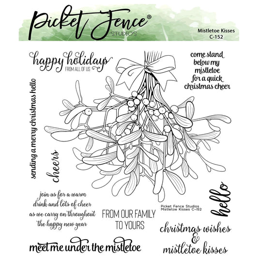 Mistletoe Kisses Clear Stamps by Picket Fence Studios