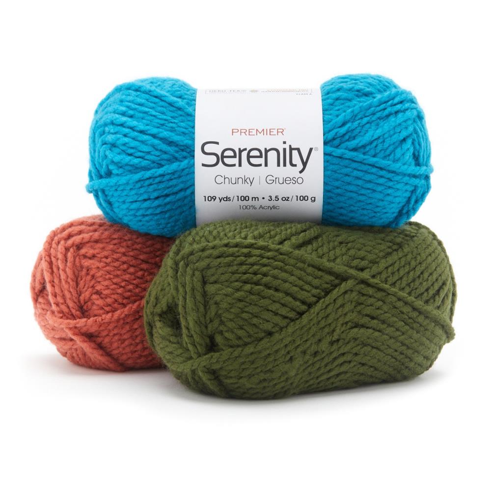 Premier Serenity Chunky Solids Yarn - 3 Pack