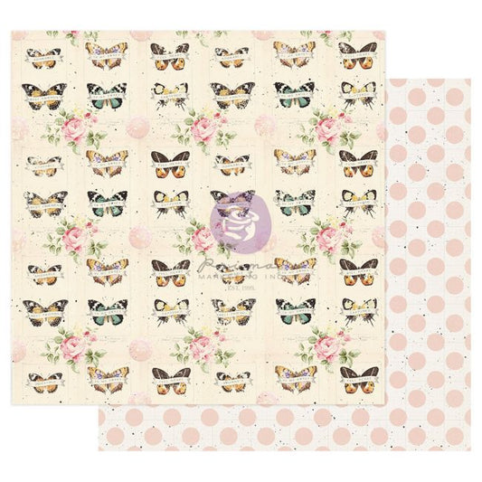 Prima Mt Sweet Collection Captured Memories 12x12 Scrapbook Paper