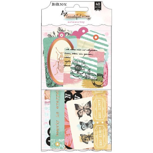 Beautiful Things Noteworthy Ephemera Die Cuts - Bo Bunny