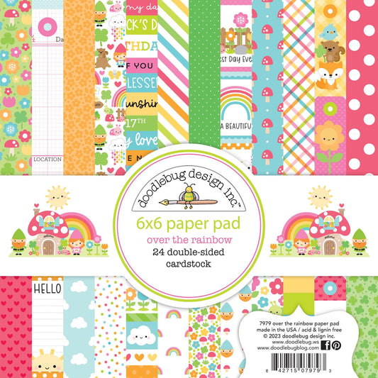 Over the Rainbow 6x6 Pattern Paper Pad by Doodlebug Desugns