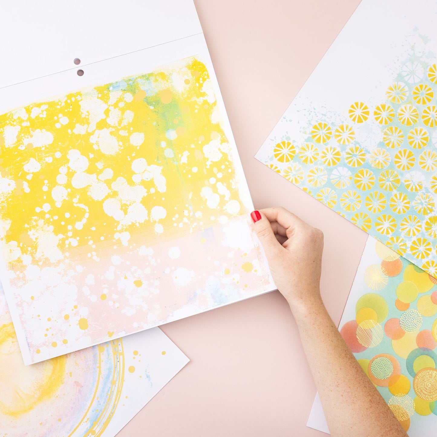 Print Shop Painted Backgrounds 12x12 Scrapbook Paper - Vicki Boutin