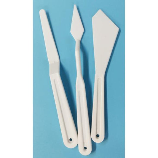 Plastic Palette Mixed Media Craft Tools Knives 3/Pkg