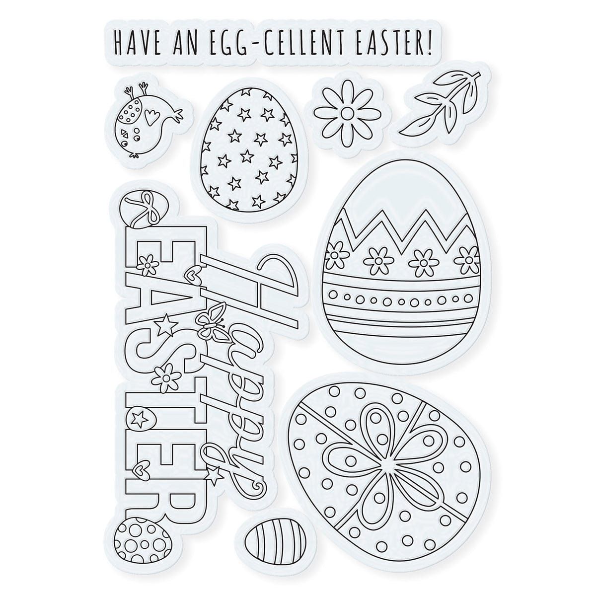 A Pastel Parade Easter A6 Stamp Set by Tonic Studios