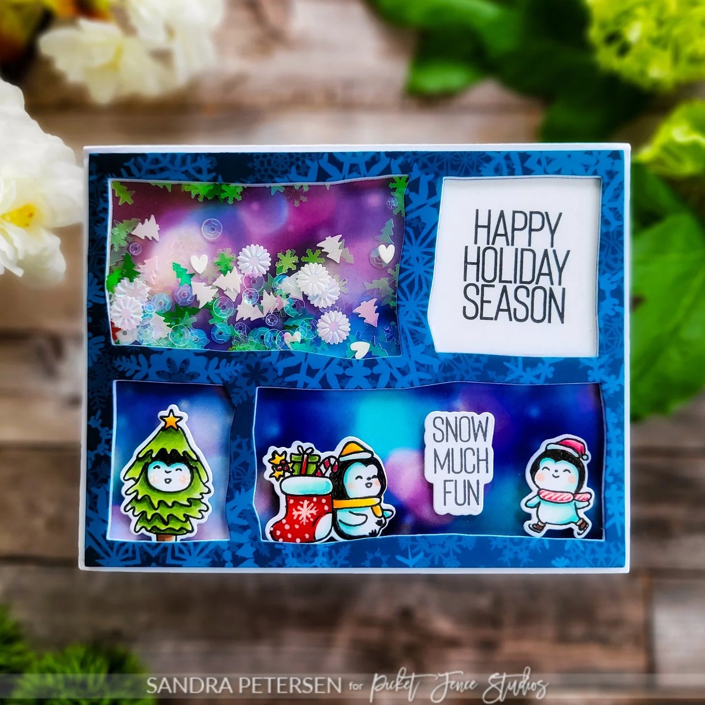 Animal Crackers A Penguin Christmas Coordinating Die Set by Picket Fence Studios