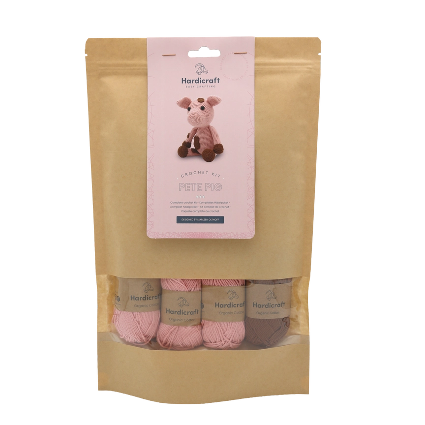 Pete Pig - DIY Crochet Kit  - Hardicraft USA