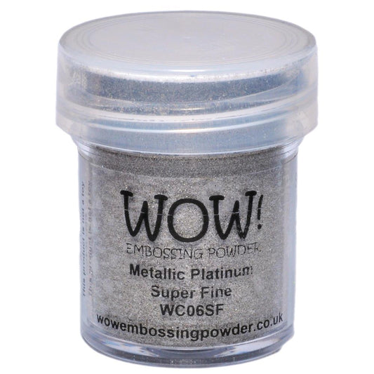 WOW! Metallic Platinum Super Fine Embossing Powder