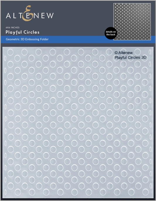Altenew Playful Circles 3D Embossing Folder 6x6