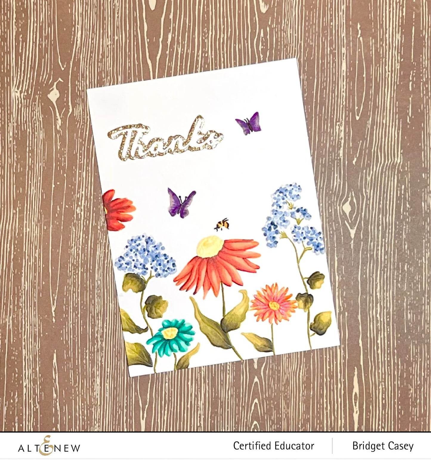 Altenew - Playful Wildflower Complete Bundle - Stamp-Die Stencil -Embossing Folder