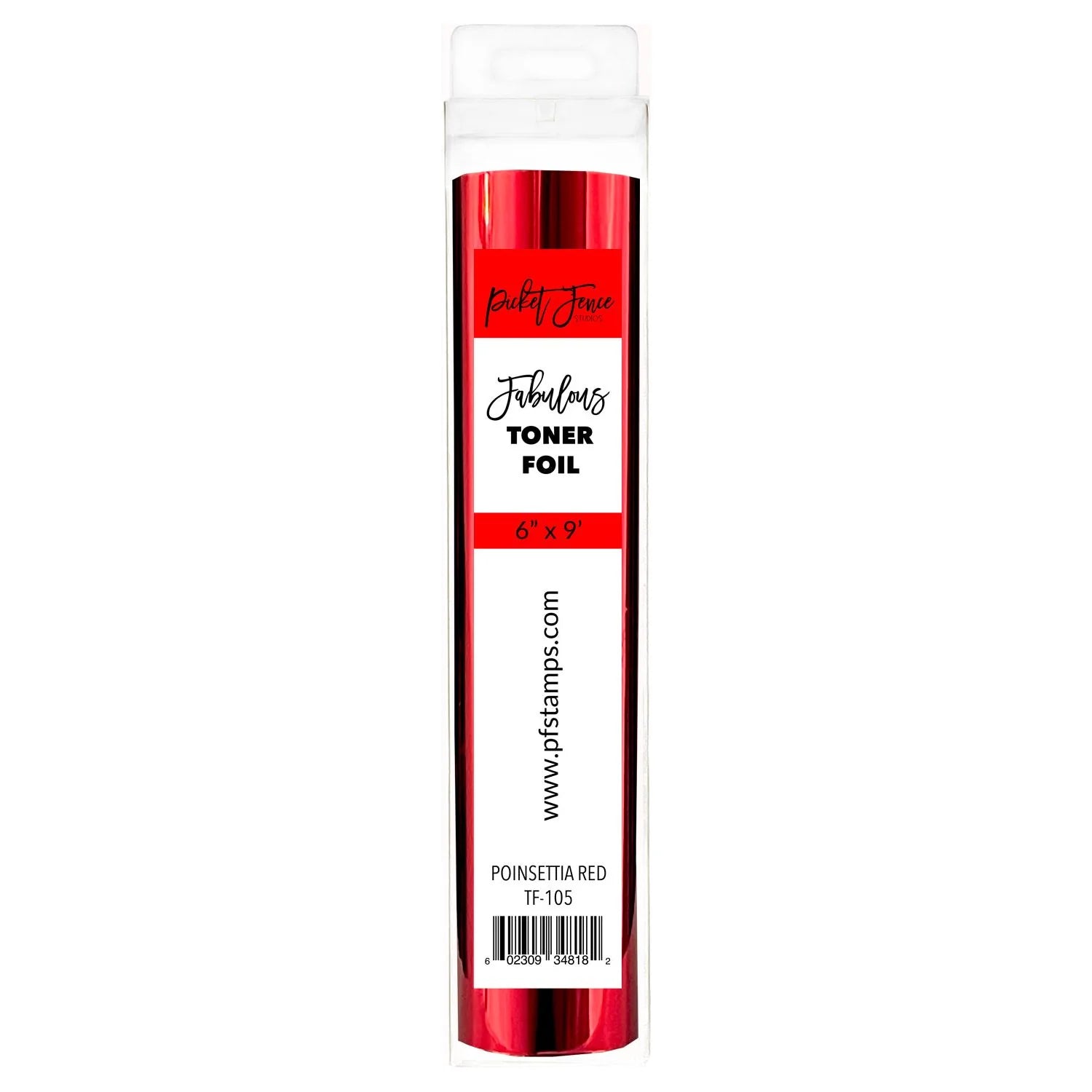 Poinsettia Red Fabulous Toner Foil - Picket Fence Studios