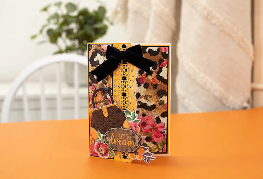 Purfect Print Wild at Heart 3D Embossing Folder 5.5 x 5.5  - Crafters Companion